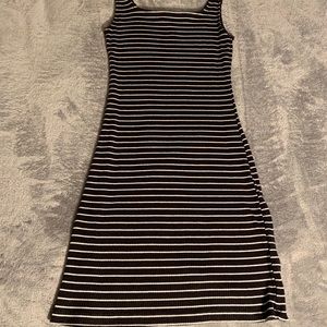 Stripe fitted dress